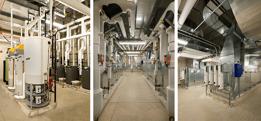 collage of mechanical equipment