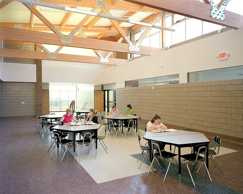 sunlight shining through clerestory windows