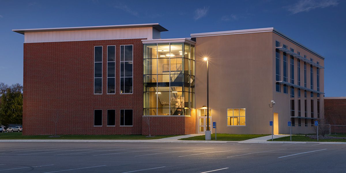 Exterior view of staircase design