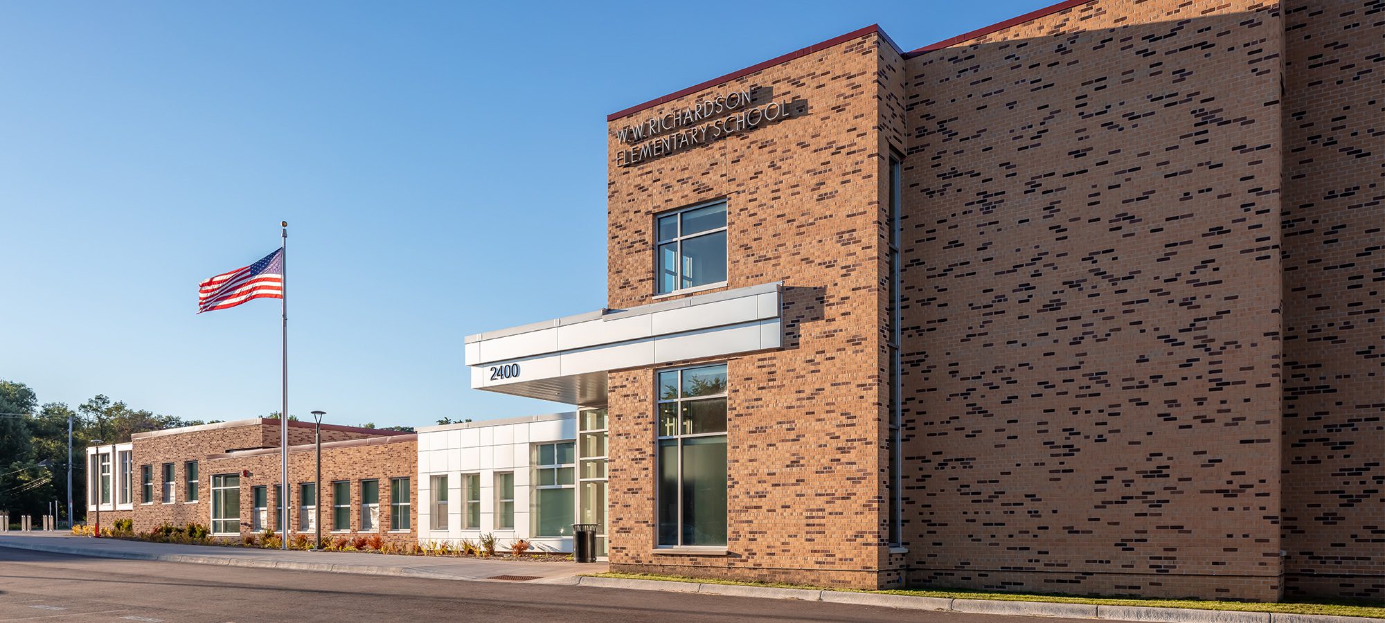 outdoor school entrance