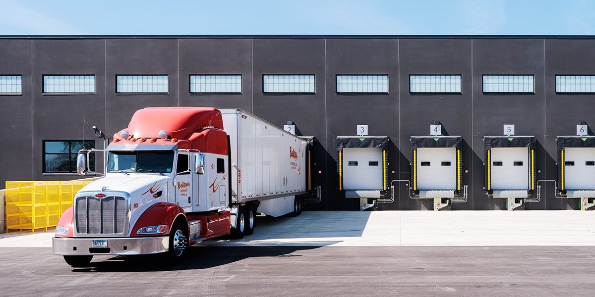 truck at loading dock