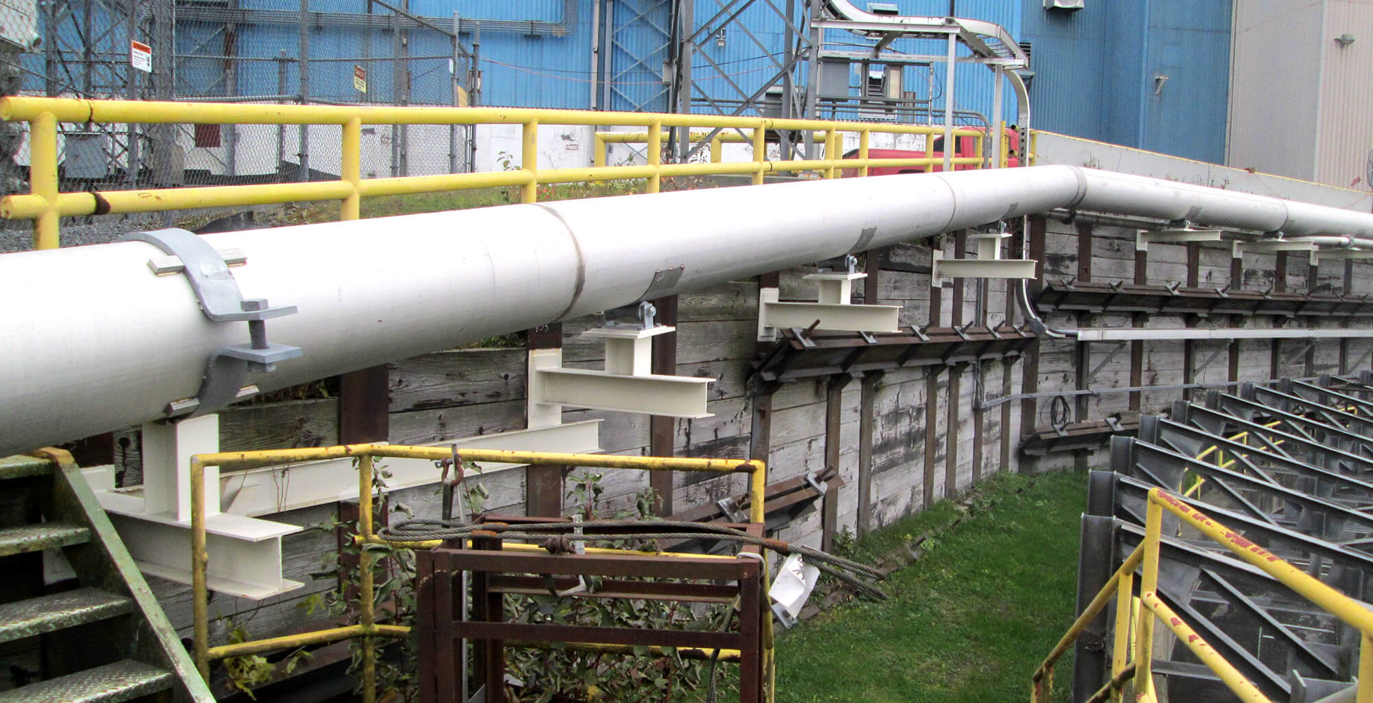 pipe on industrial building