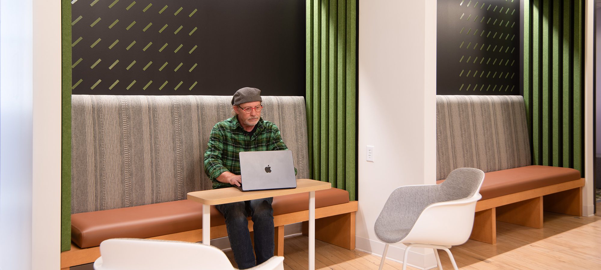 Person on a laptop