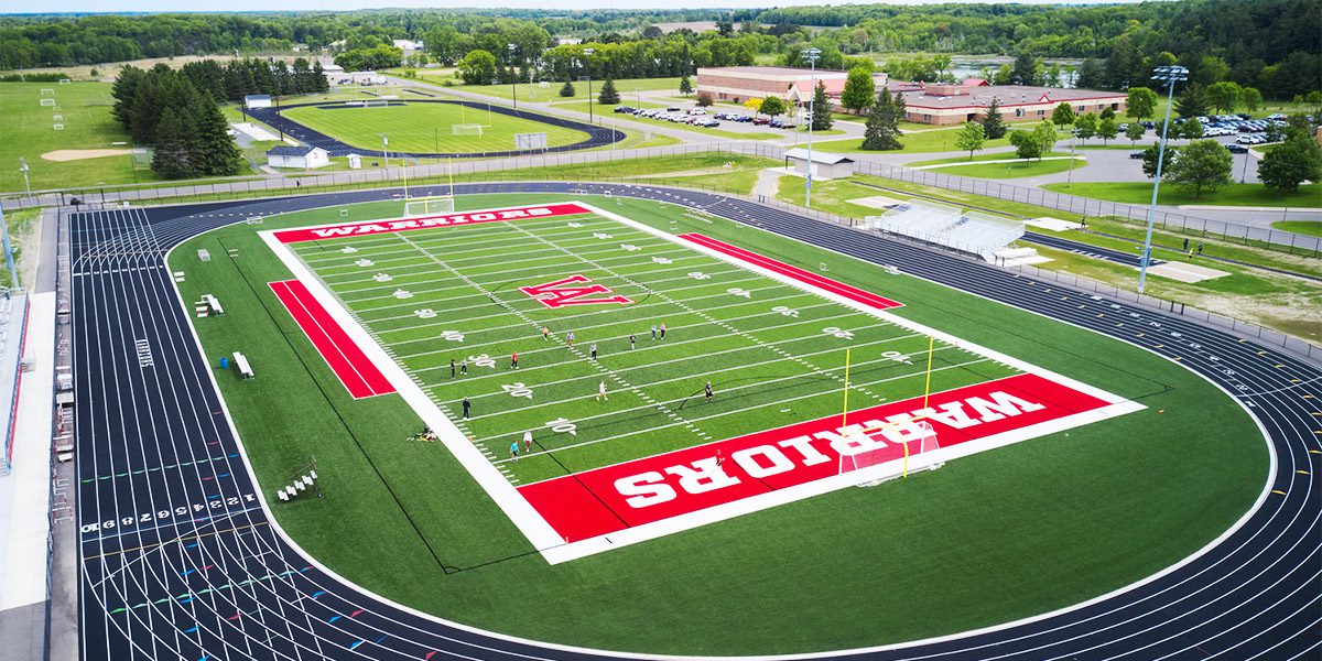 football field from above