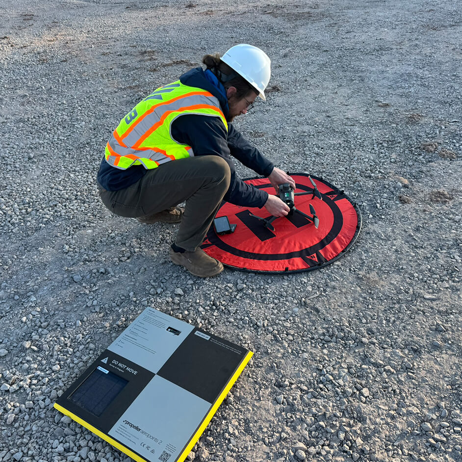 person with a drone